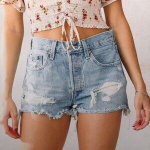levis 501 denim shorts